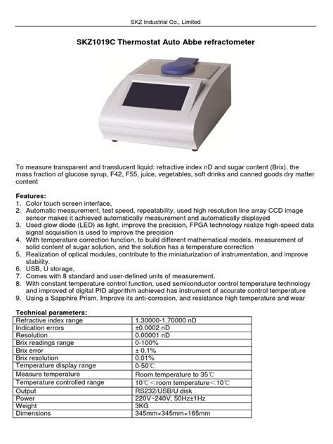 Auto Abbe refractometer purchase|abbe refractometer pdf.